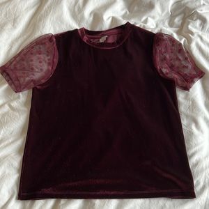 Classy satin maroon shirt